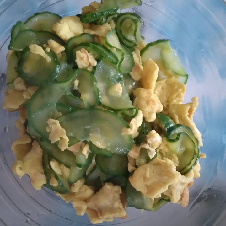 黄瓜炒鸡蛋