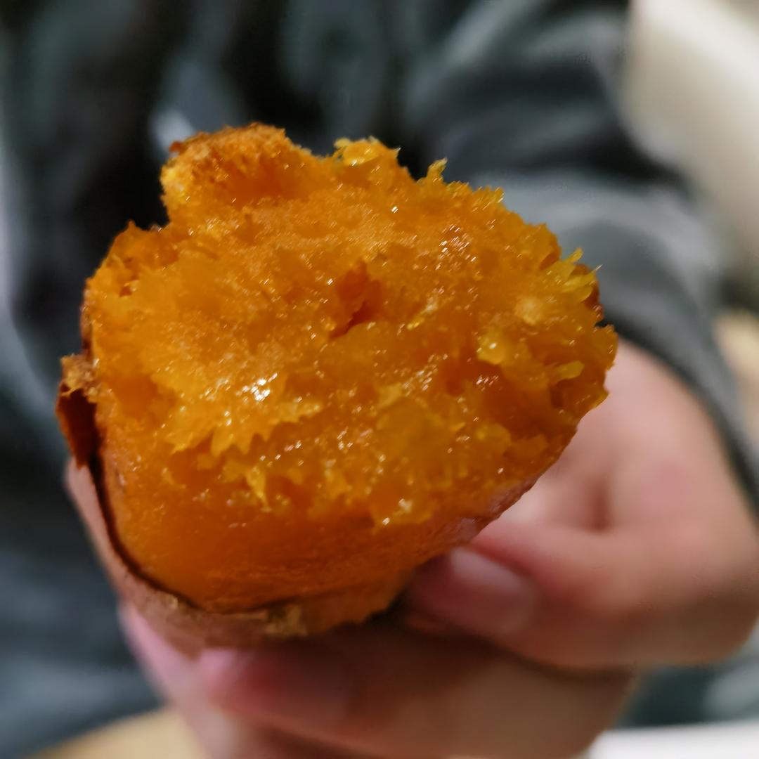 空气炸锅版 烤红薯（2人份）山东烟台的烟薯25超甜！爆糖浆！好吃到根本不想吃别的红薯！