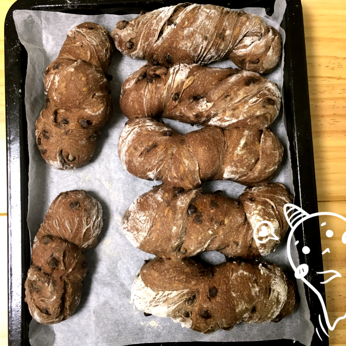 米歇尔可可面包（林大厨的手拌巧克力面包）