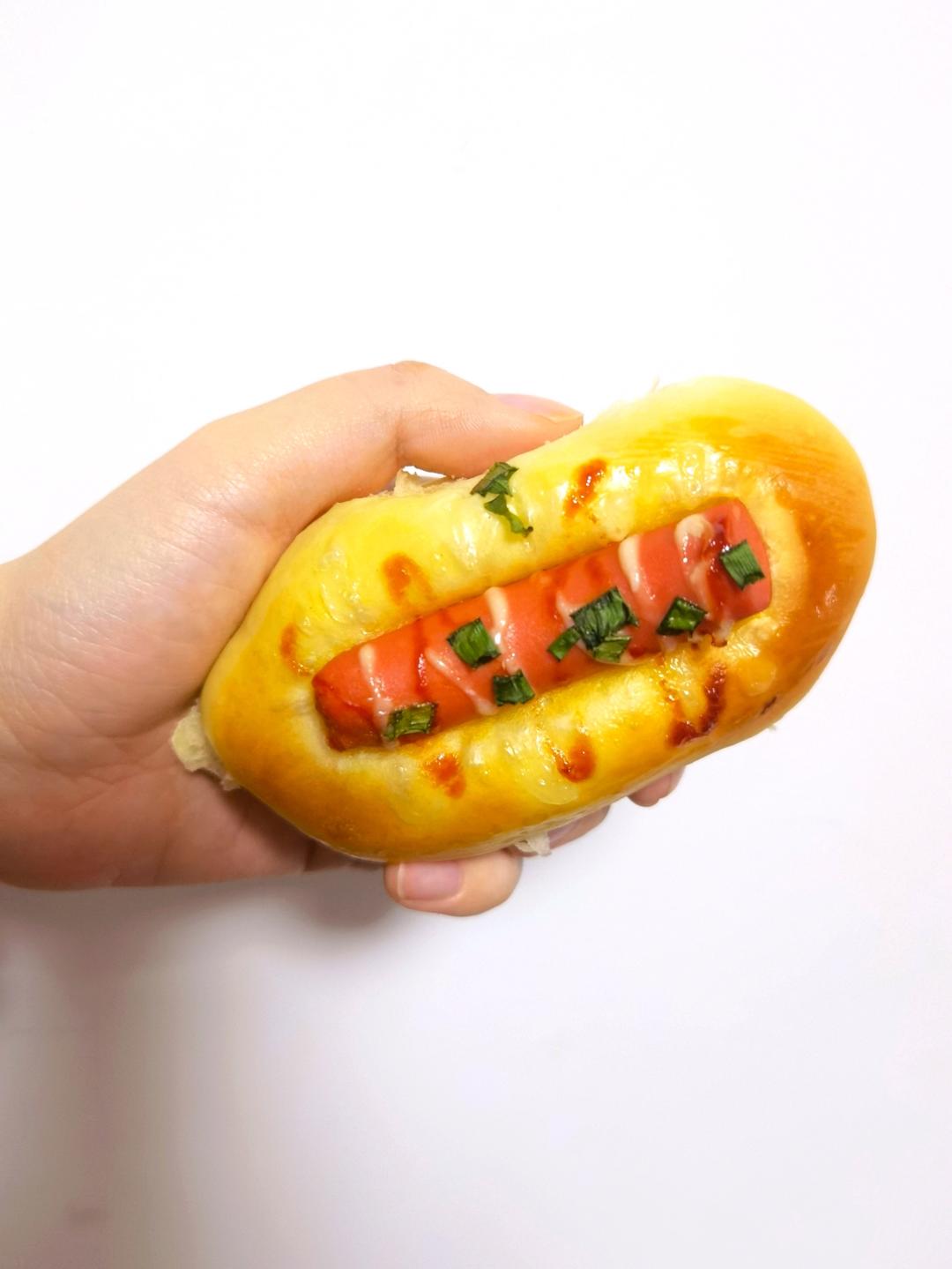 美味的香肠面包
