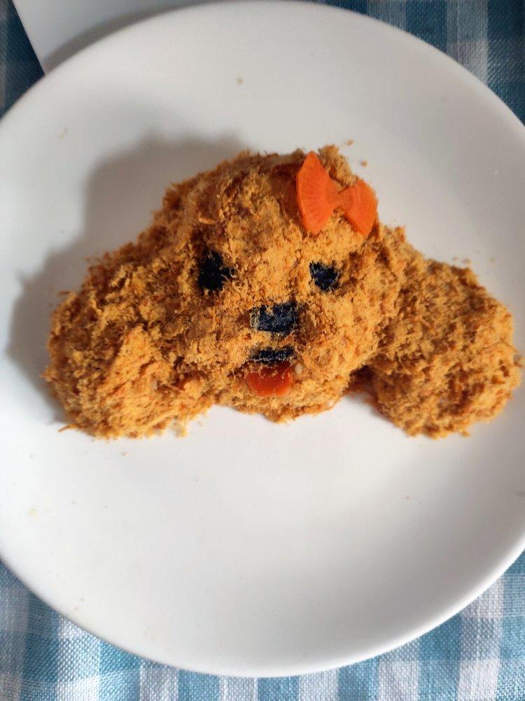 哄娃人气早餐【咸蛋黄肉松饭团】泰迪版-每天都是六一节