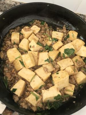 肉末煎豆腐的做法 步骤7