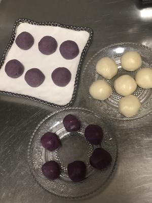 紫薯菊花酥#零难度手工开酥#的做法 步骤10