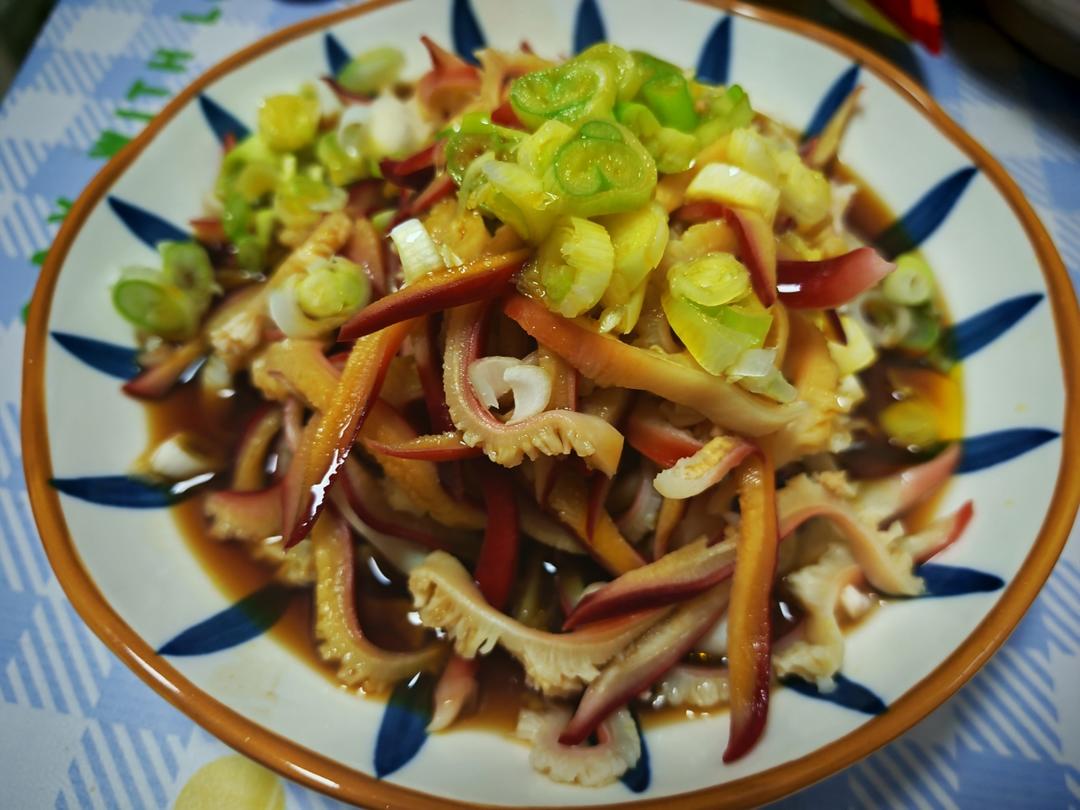 葱油北极贝的做法
