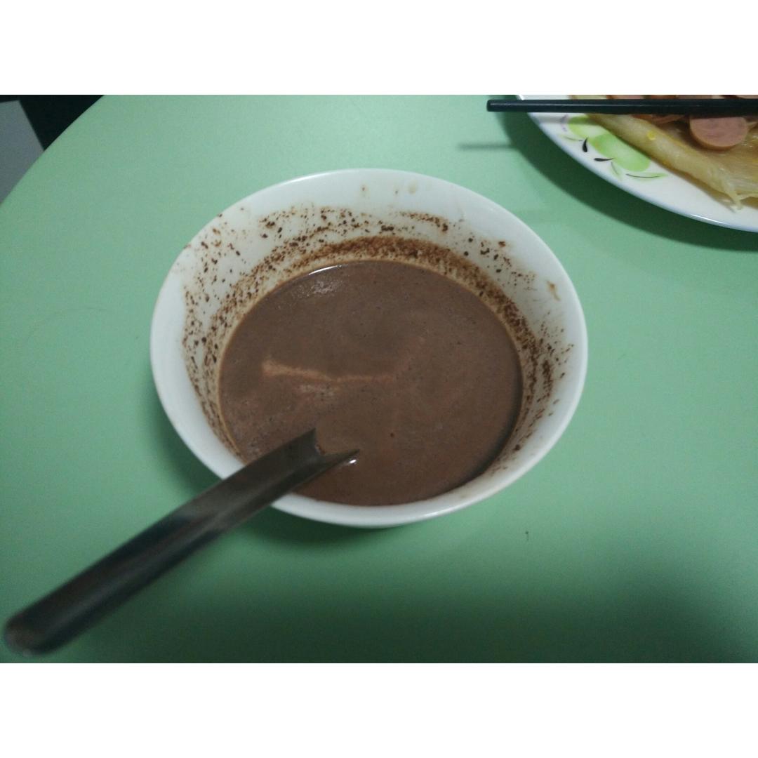 美味巧克力牛奶汤.