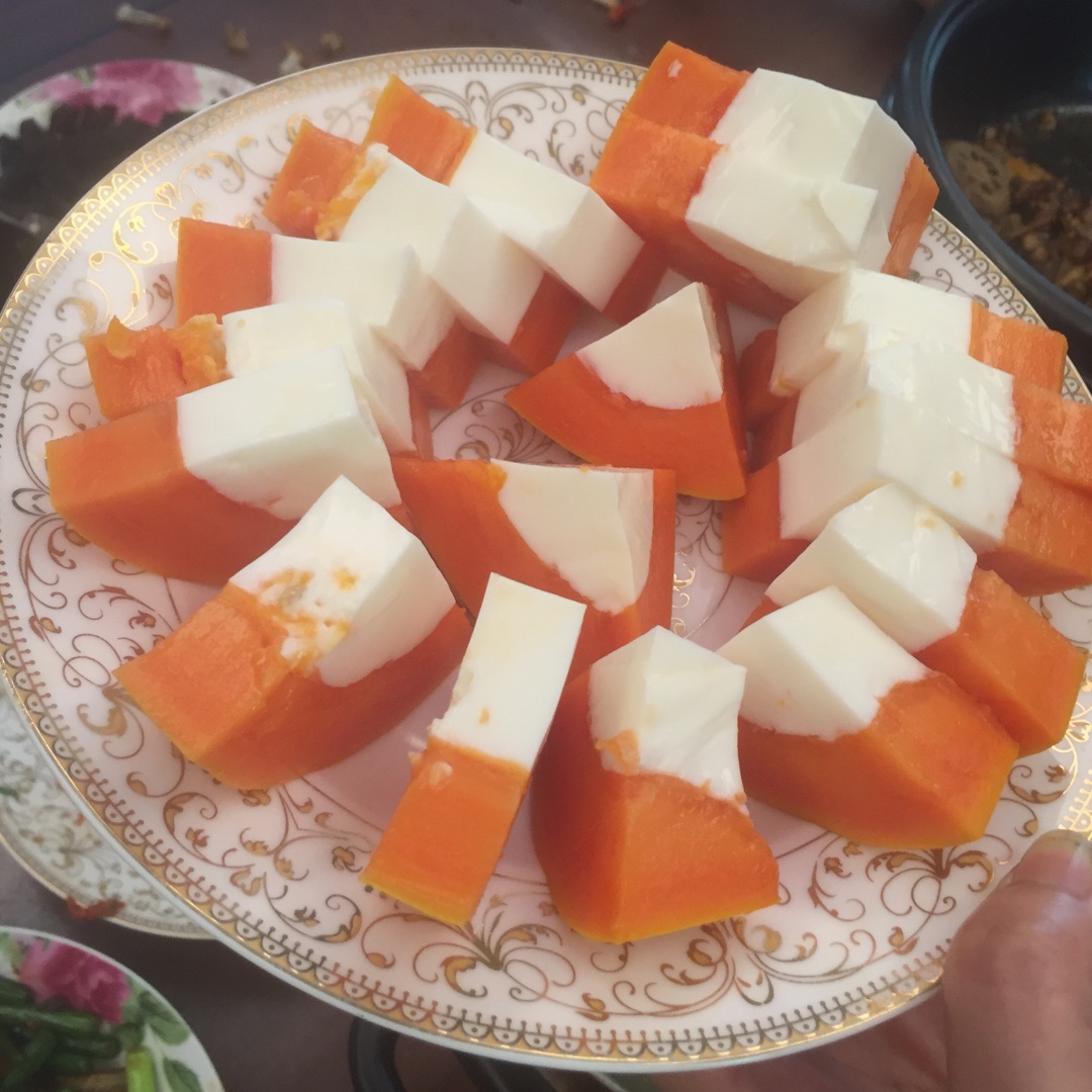 木瓜牛奶冻