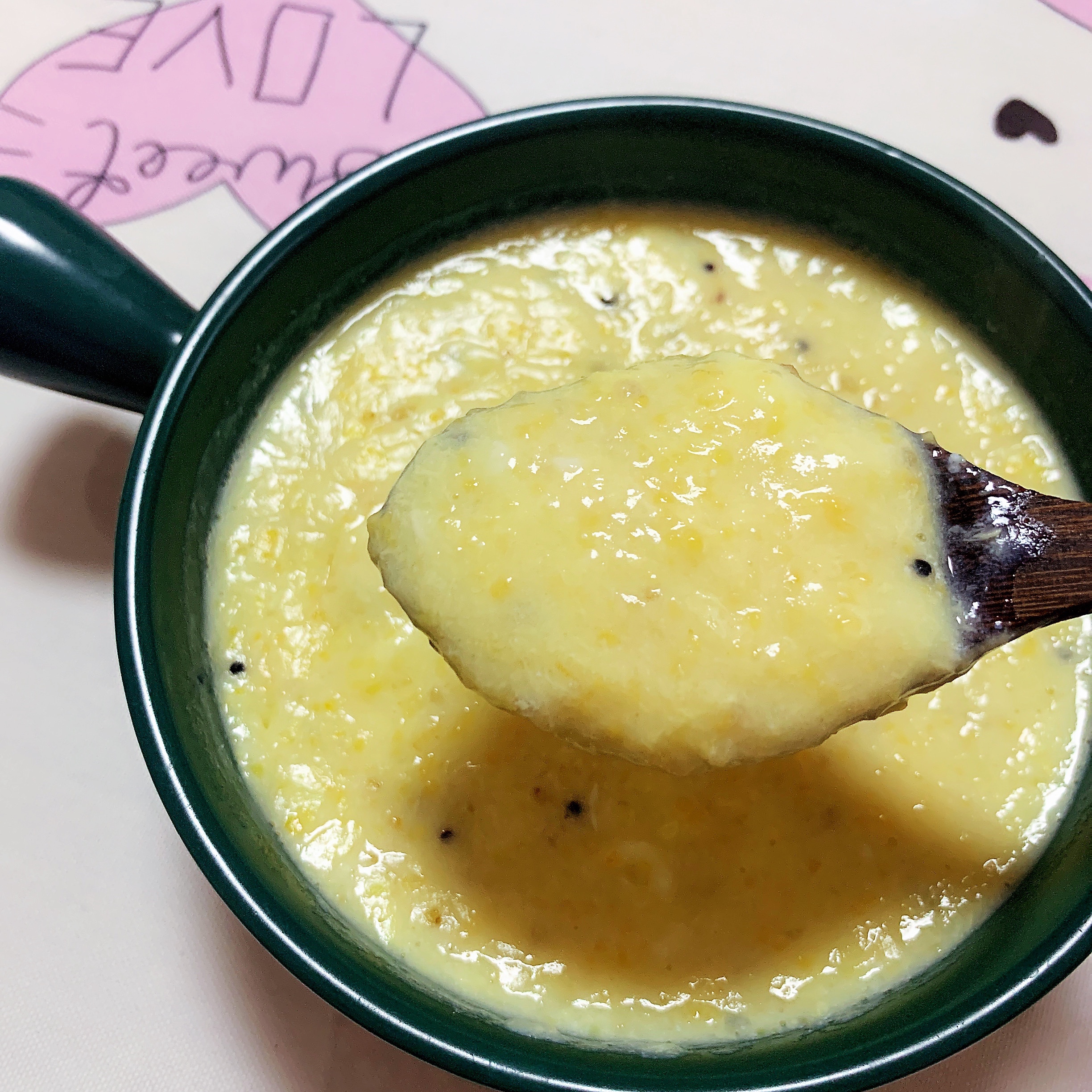 玉米碴蛋奶粥（低脂版）的做法
