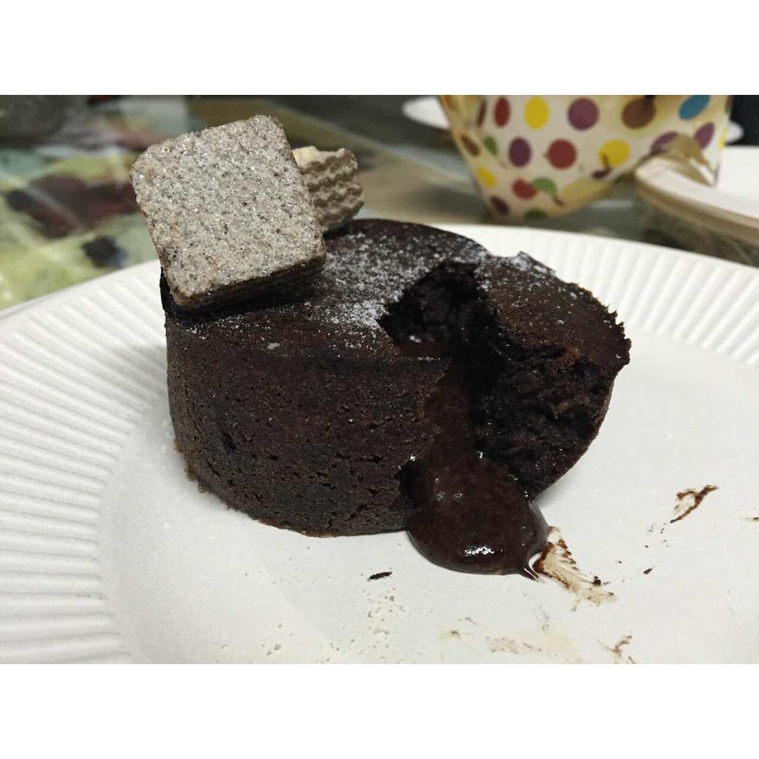 巧克力熔岩蛋糕(全图文超简单)