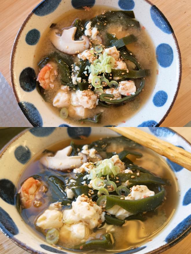 快手又减脂 超鲜美日式味增汤的做法