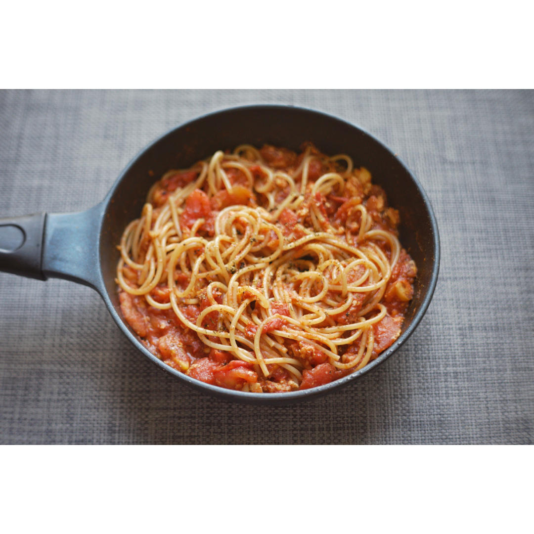 特浓番茄焖虾仁蛋蛋碎虾子面【健康一锅端】