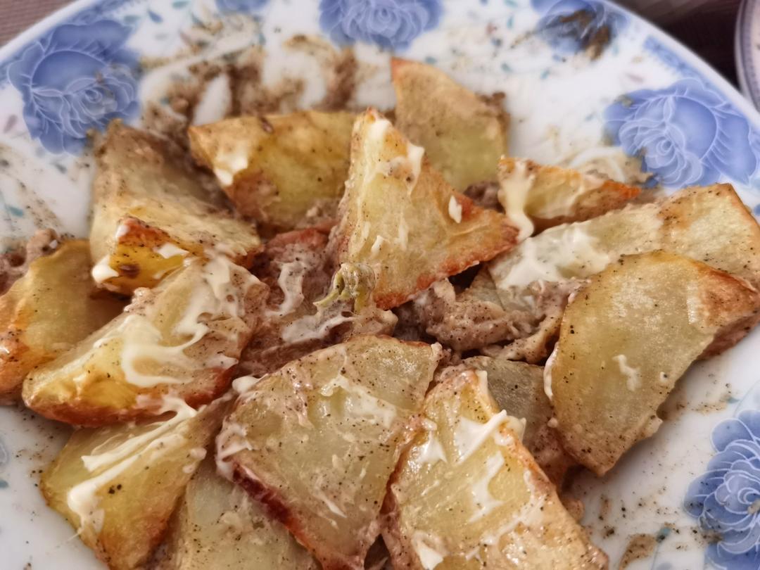 可以开店的蒜香薯角❗空气炸锅即可复制🎉