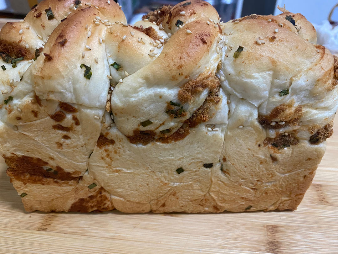 肉松香葱吐司（四种整形手法）