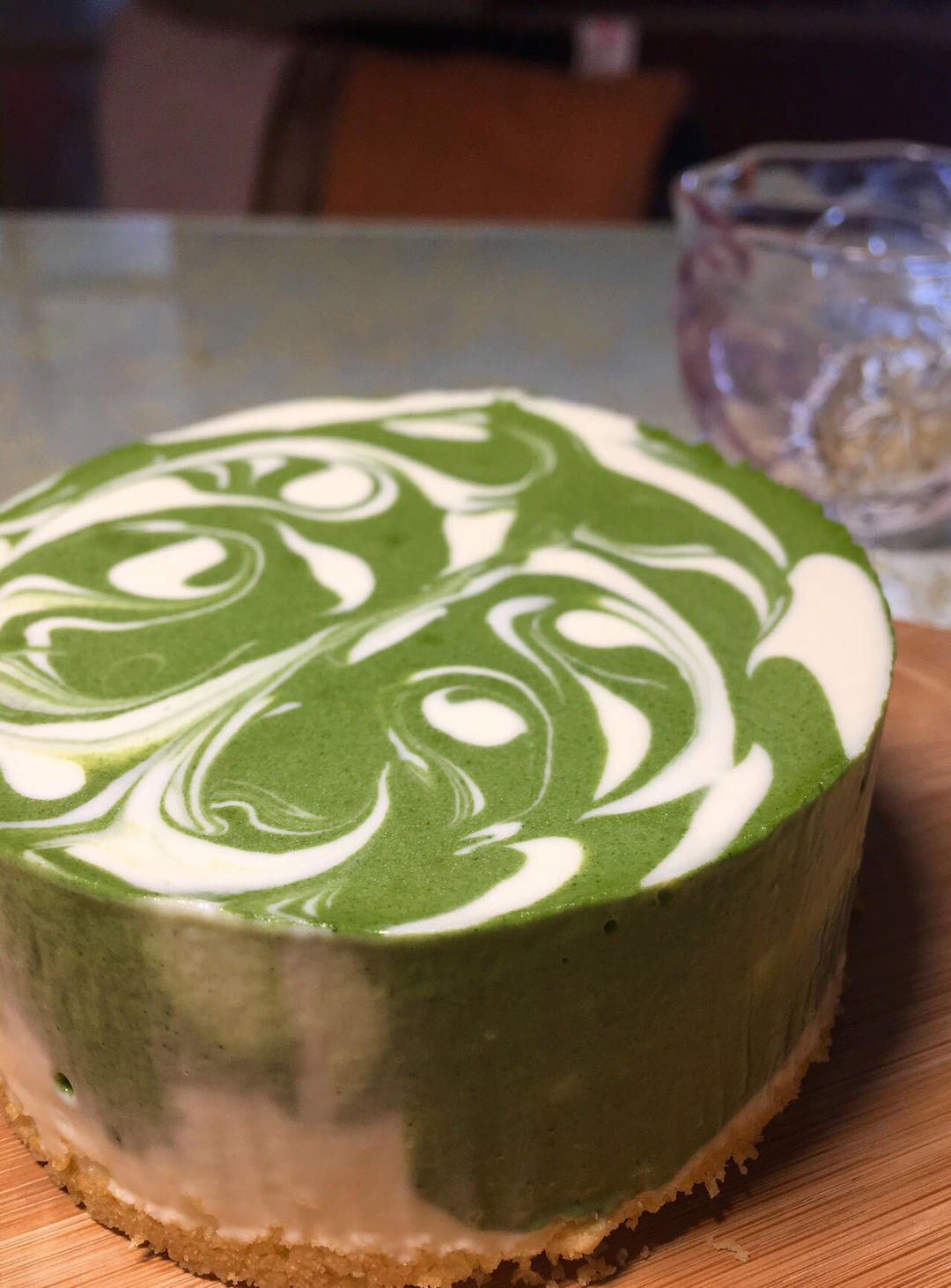 大理石纹抹茶芝士蛋糕