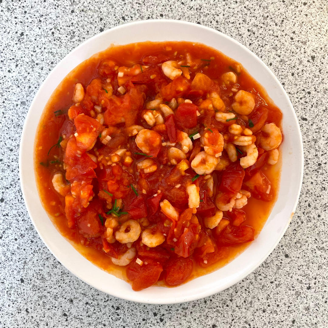 小朋友追着要吃的🍅番茄虾仁