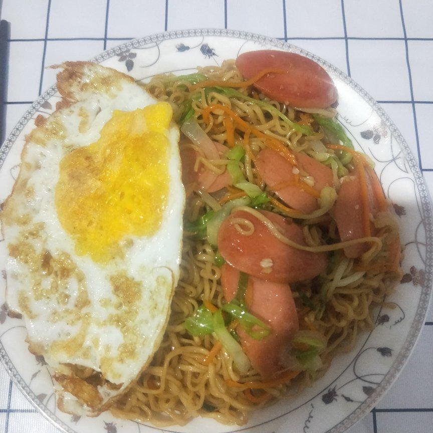 秒杀路边摊的炒方便面