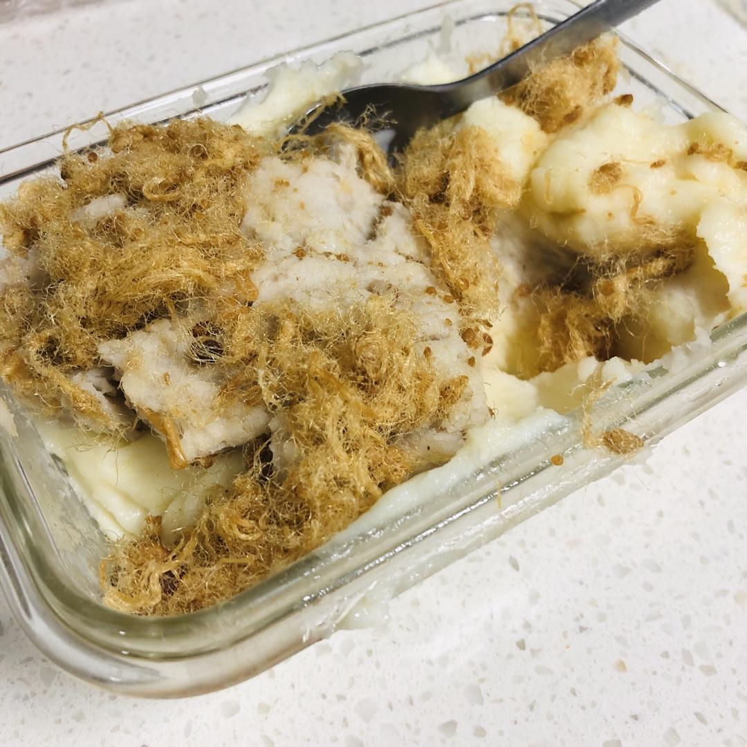 简易版低脂麻薯芋泥紫薯肉松盒子