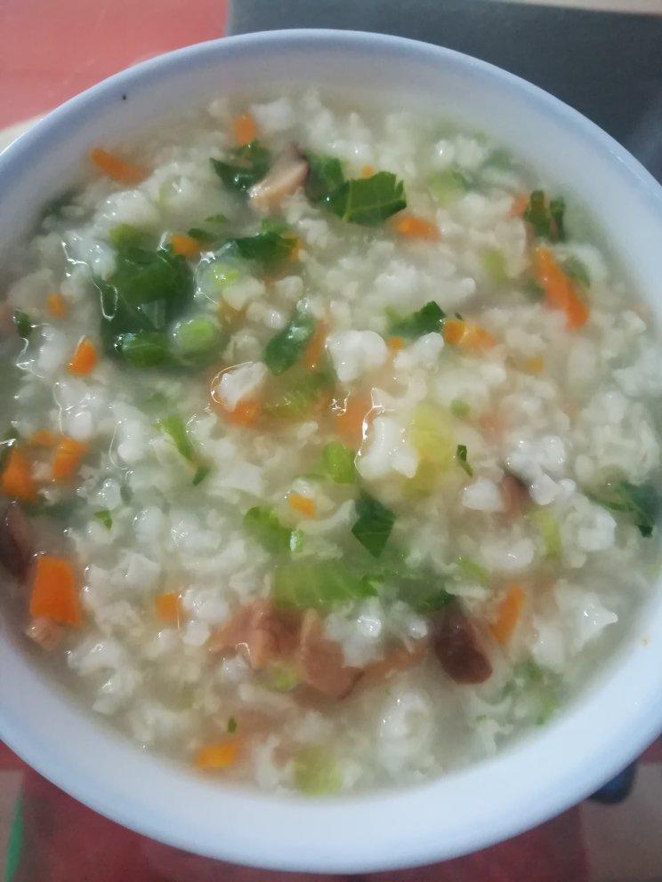 宝宝辅食【青菜香菇粥】