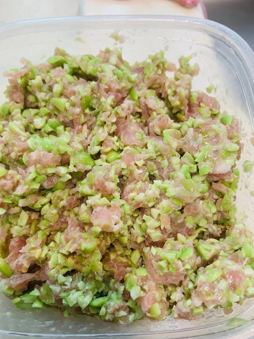 夏天馄饨馅的灵魂--毛豆肉馅