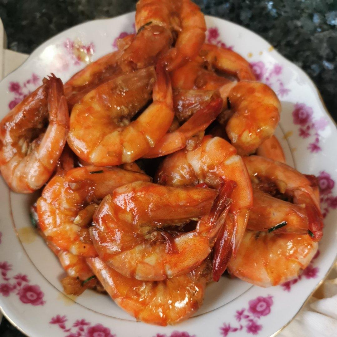 家庭版油焖大虾