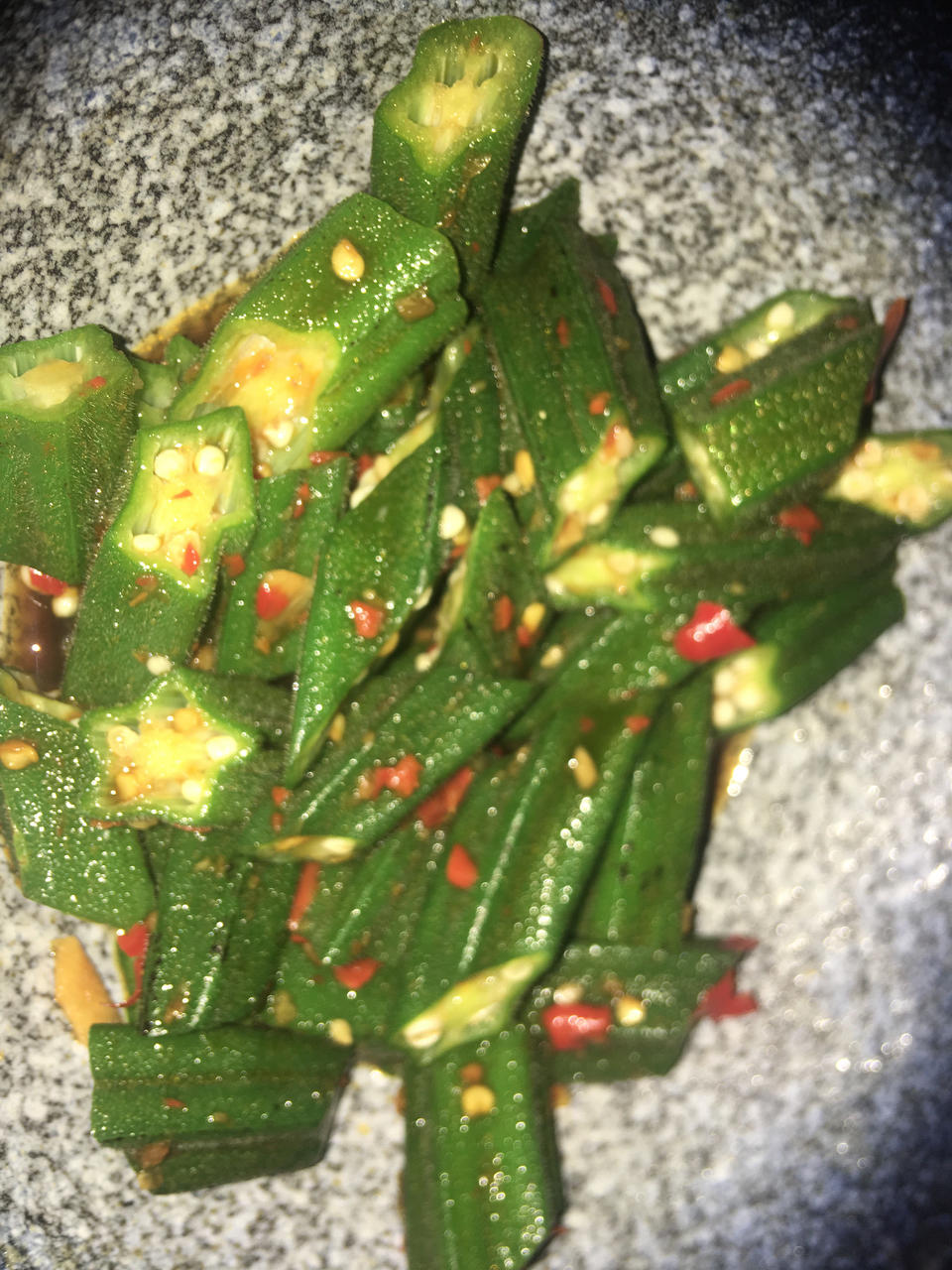凉拌秋葵
