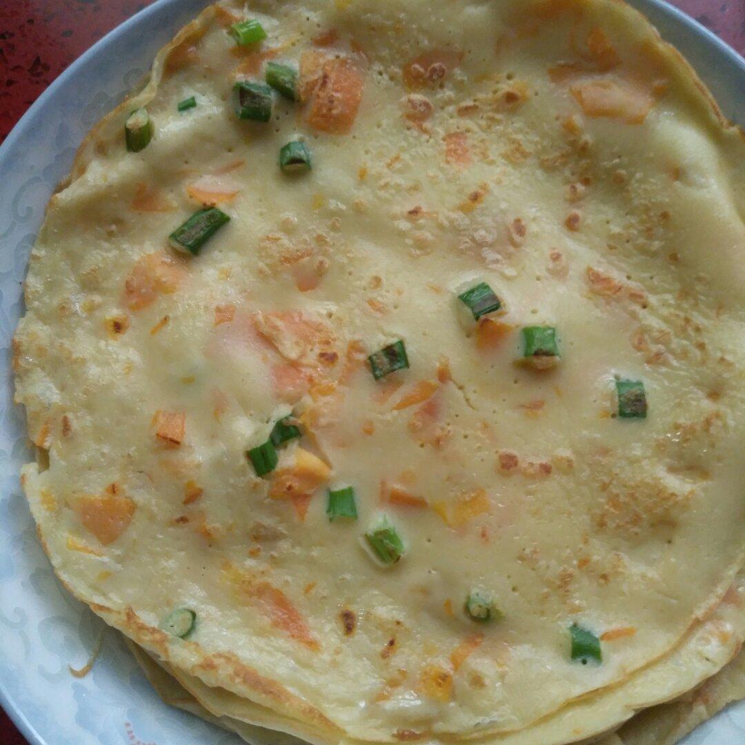 葱花胡萝卜鸡蛋饼