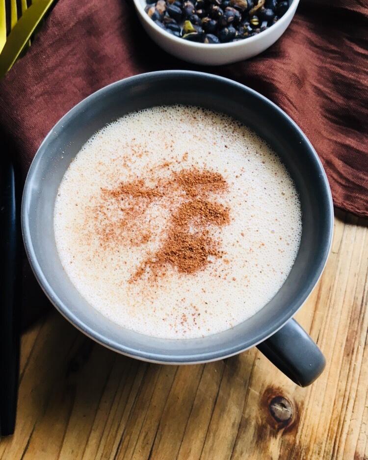 sharon蓝9911做的肉桂奶茶