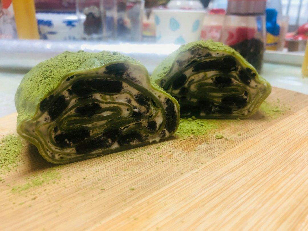 抹茶毛巾卷