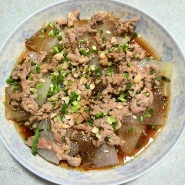 肉末蒸冬瓜