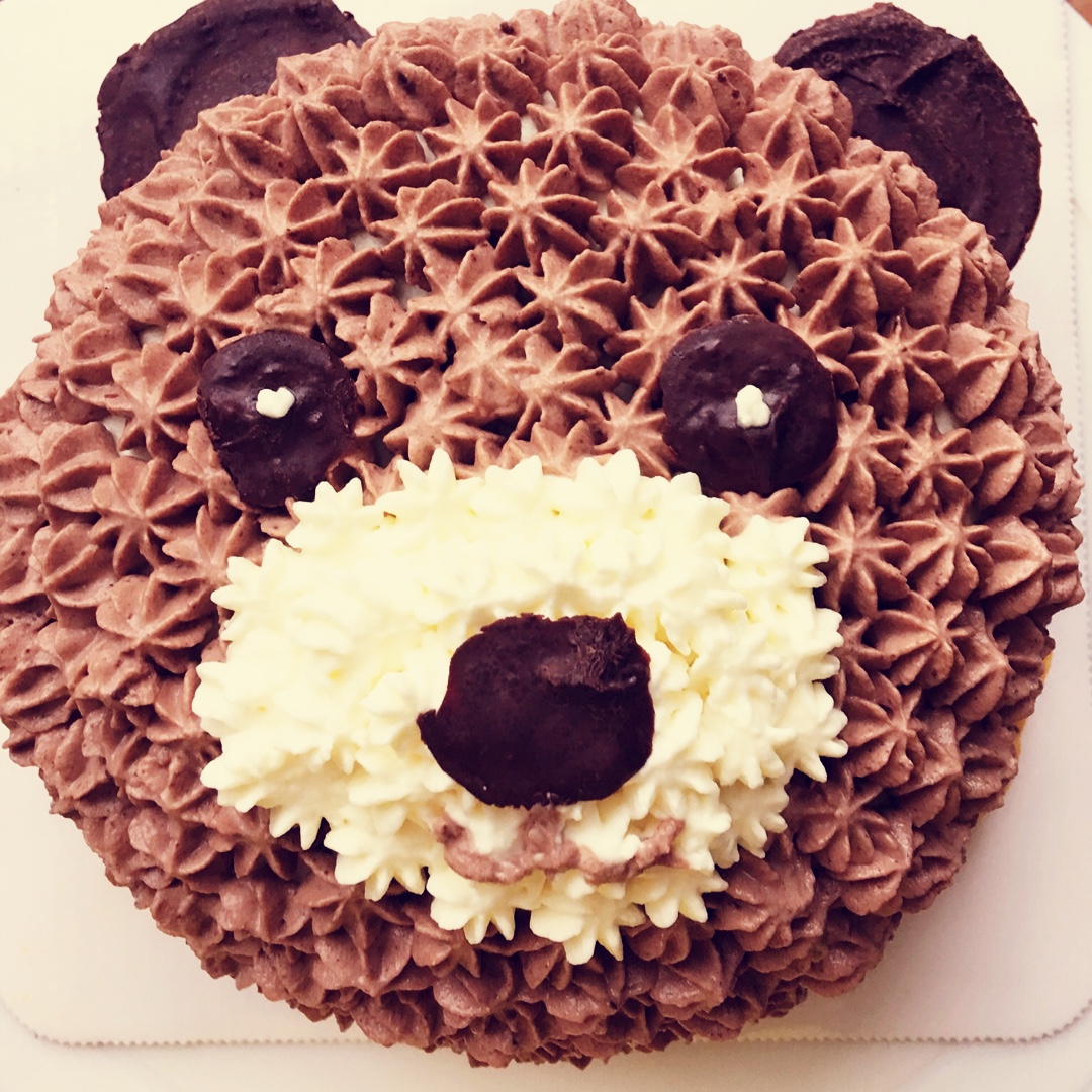 銄佑,赱"做的小熊生日蛋糕