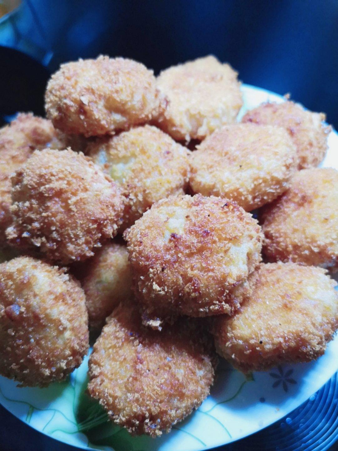 鸡胸肉可乐饼