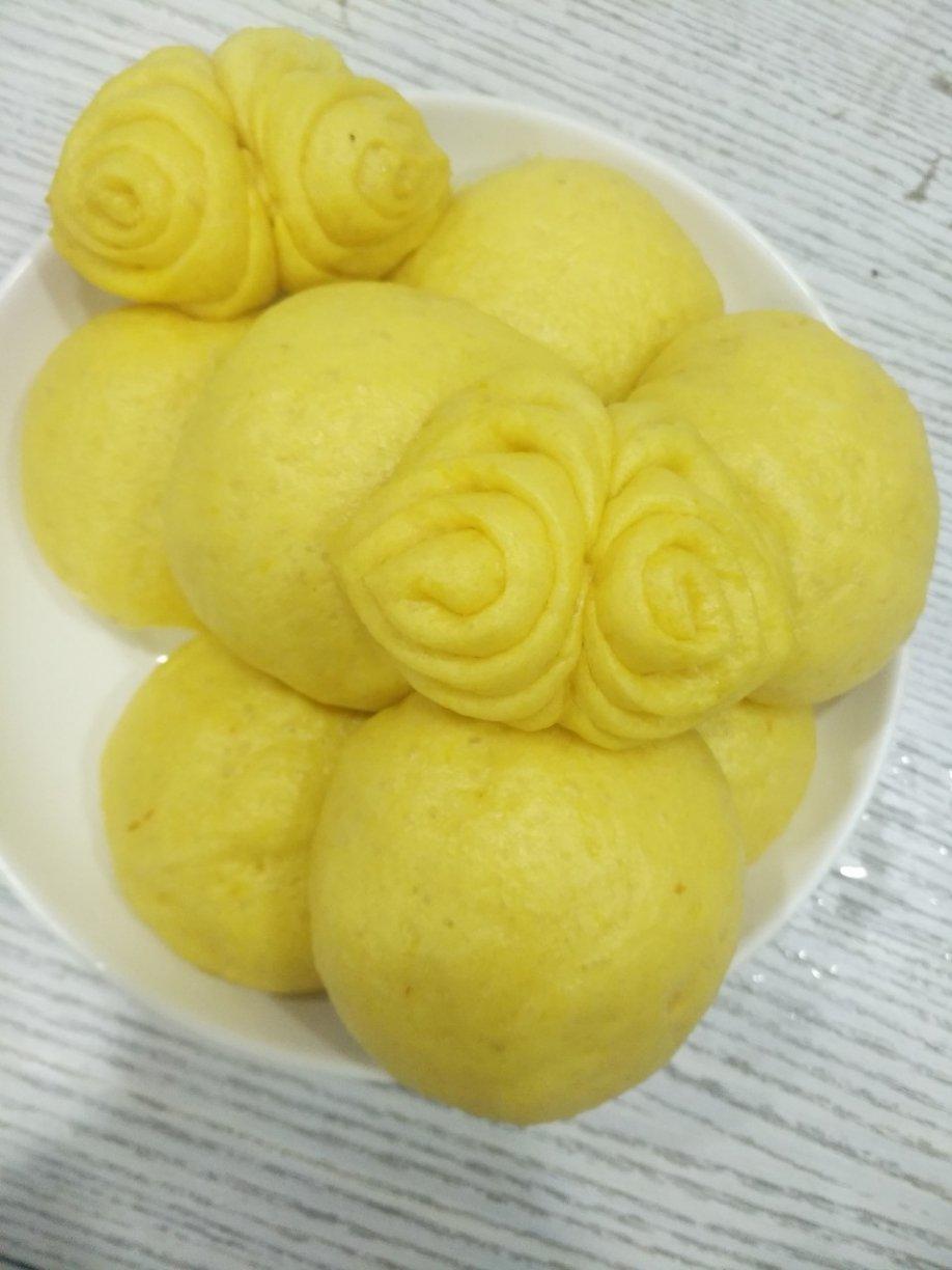南瓜花卷馒头