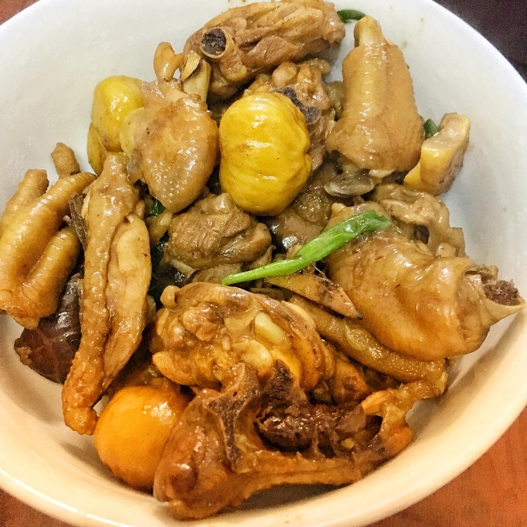 【栗子烧鸡】鸡肉都给你吃，栗子归我~