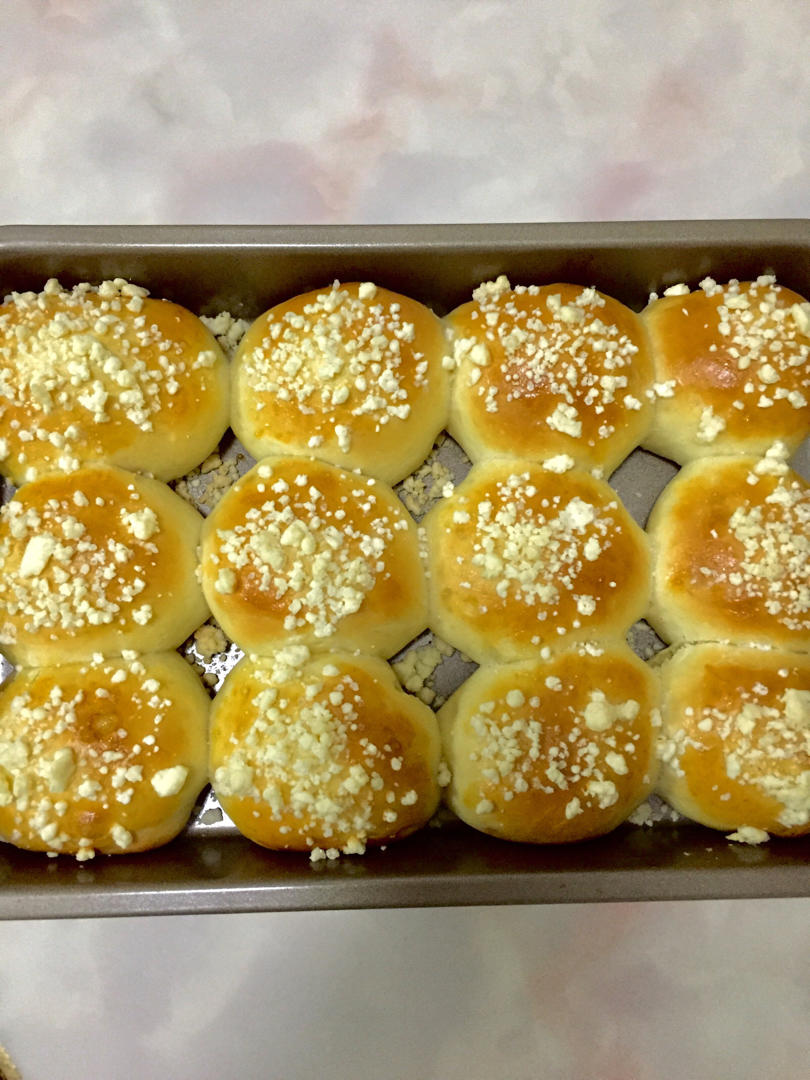 超柔软酥粒小餐包，配方简单易出膜，百分百成功