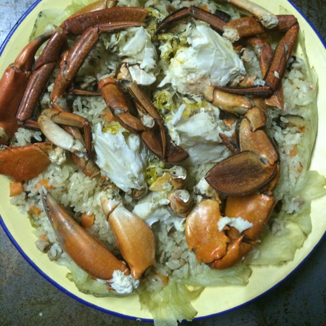 红膏鲟蒸糯米饭，儿时记忆，家乡美味