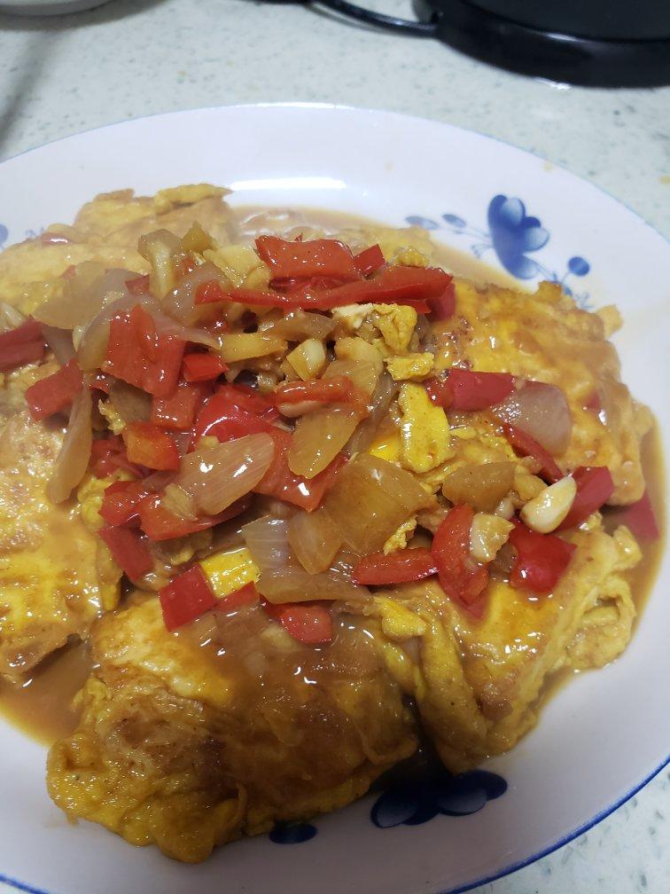 香煎豆腐（加鸡蛋版）