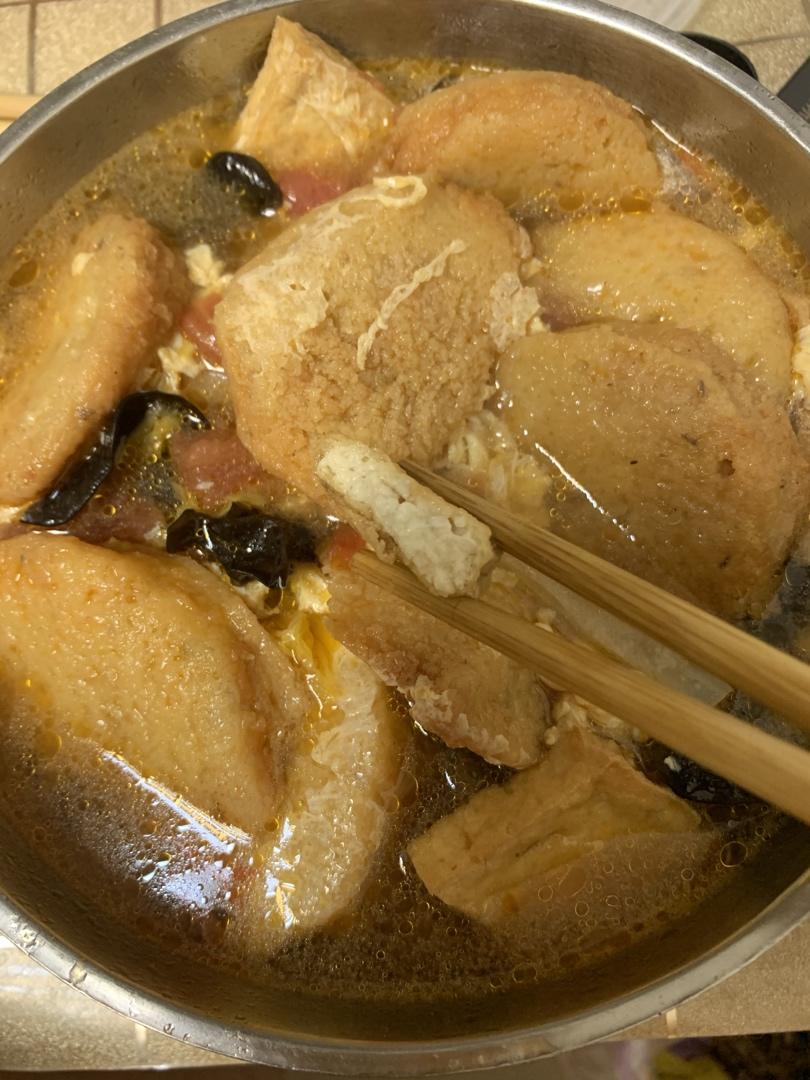 兰考特色小吃美味渣饼汤