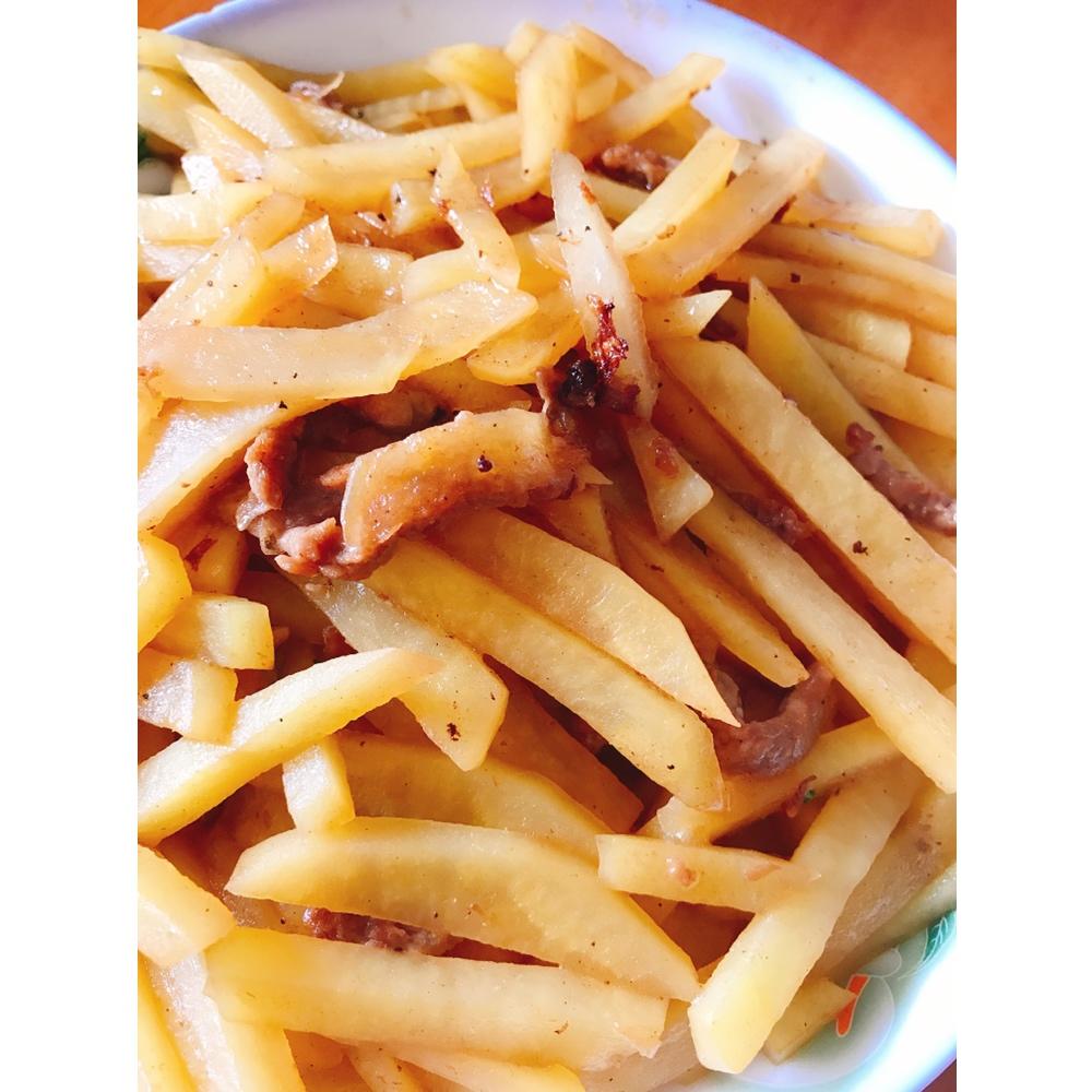 土豆炒肉片