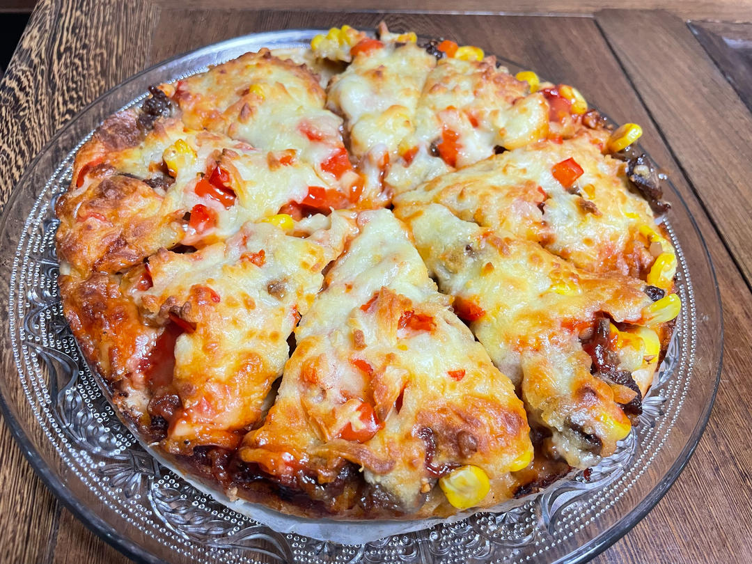 黑椒牛肉厚底披萨