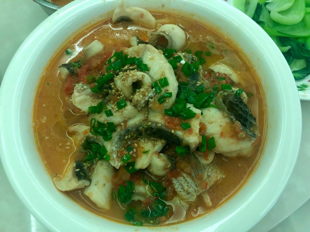 厨师长教你：“番茄鲈鱼”的家常做法，味道很赞，很适合老人孩子