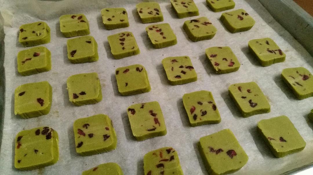 抹茶蔓越莓饼干