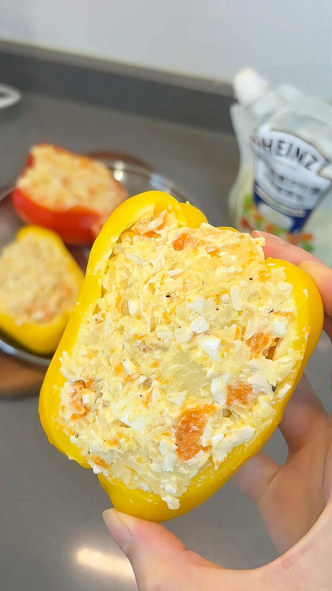 跟着关晓彤做的彩椒碗真的太绝了，一周掉3斤