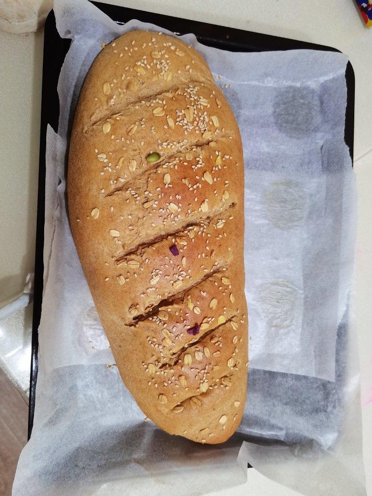 无油无糖全麦面包