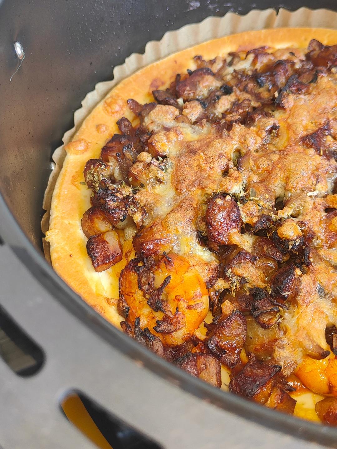 #本味鲜物#鲜虾烤肠披萨