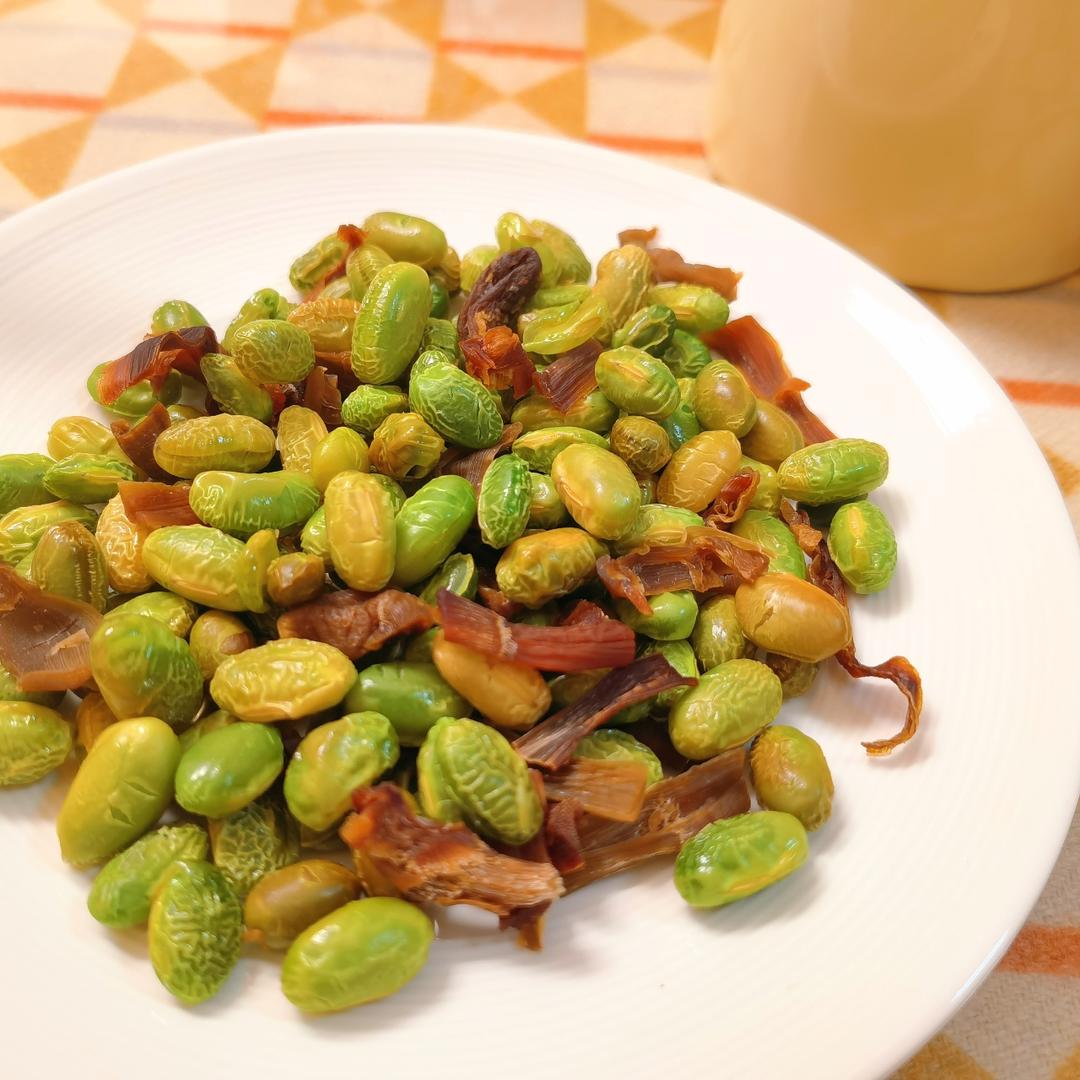 毛豆笋干的做法