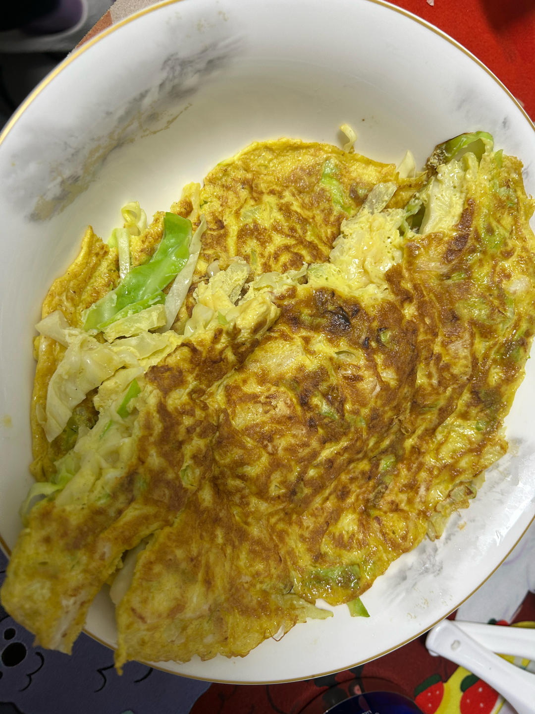 🔥一人食｜低卡减脂包菜鸡蛋饼（减肥党必学❗️）