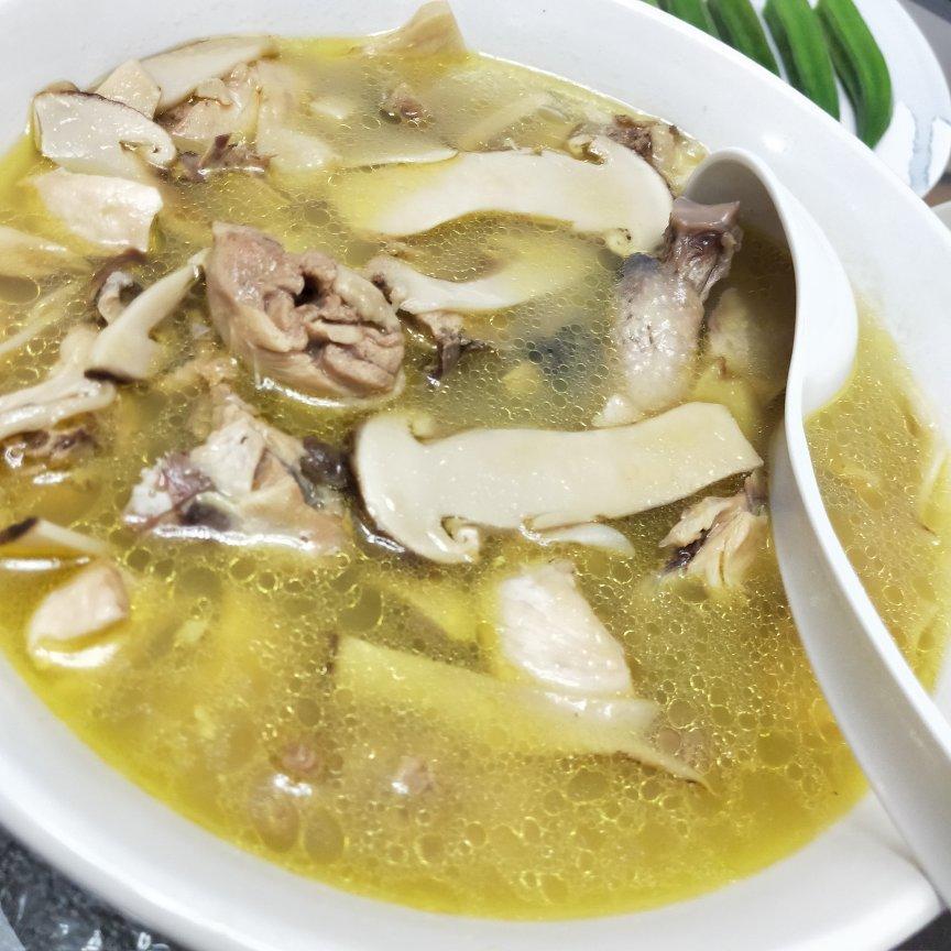 鲜松茸土鸡汤