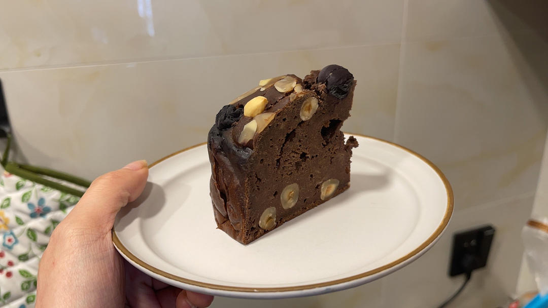 减脂期可冲！低糖低油巧克力香蕉磅蛋糕