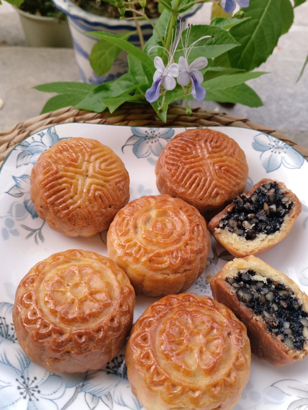 老式月饼（不加转化糖浆的酥皮月饼）