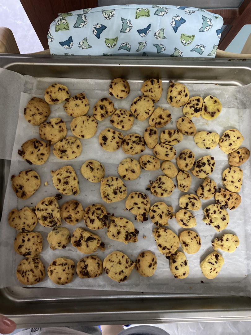 低糖少油版蔓越莓饼干