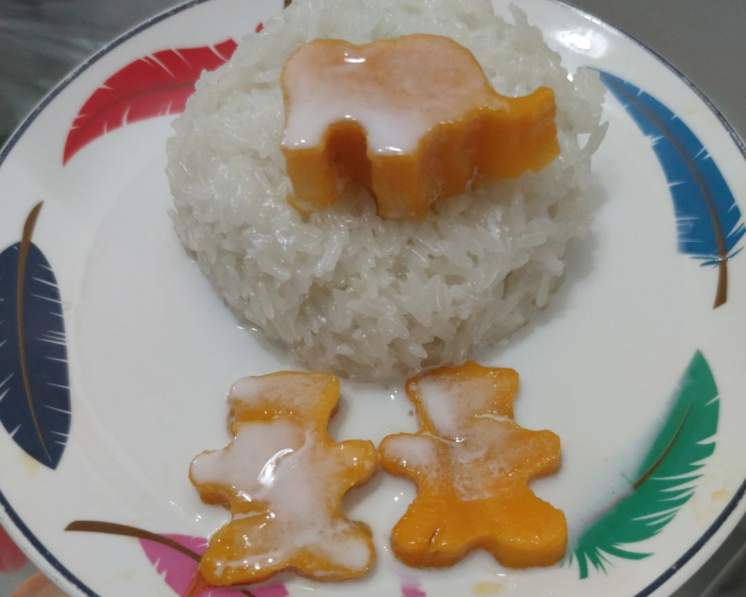泰式芒果椰浆糯米饭，简单到不想教的甜品主食